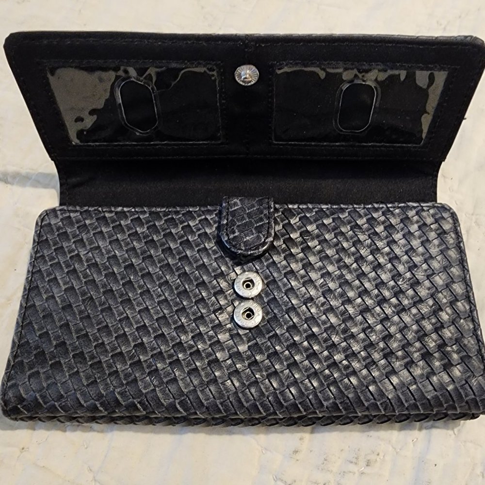 Nine West Gray Weaved Wallet